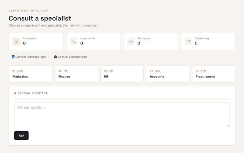AI Business Manager product screenshot