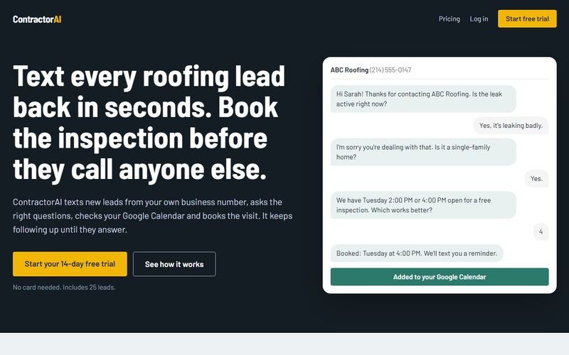 Contractor AI product screenshot